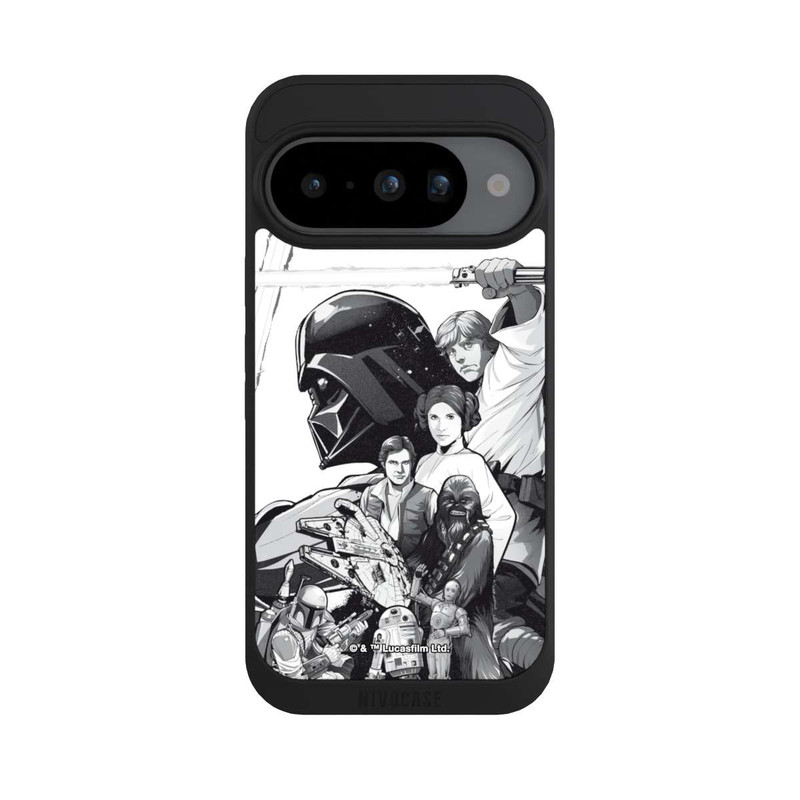 Pixel 10 NIVOpure StarWars Charaktere - Schwarz-Weiß