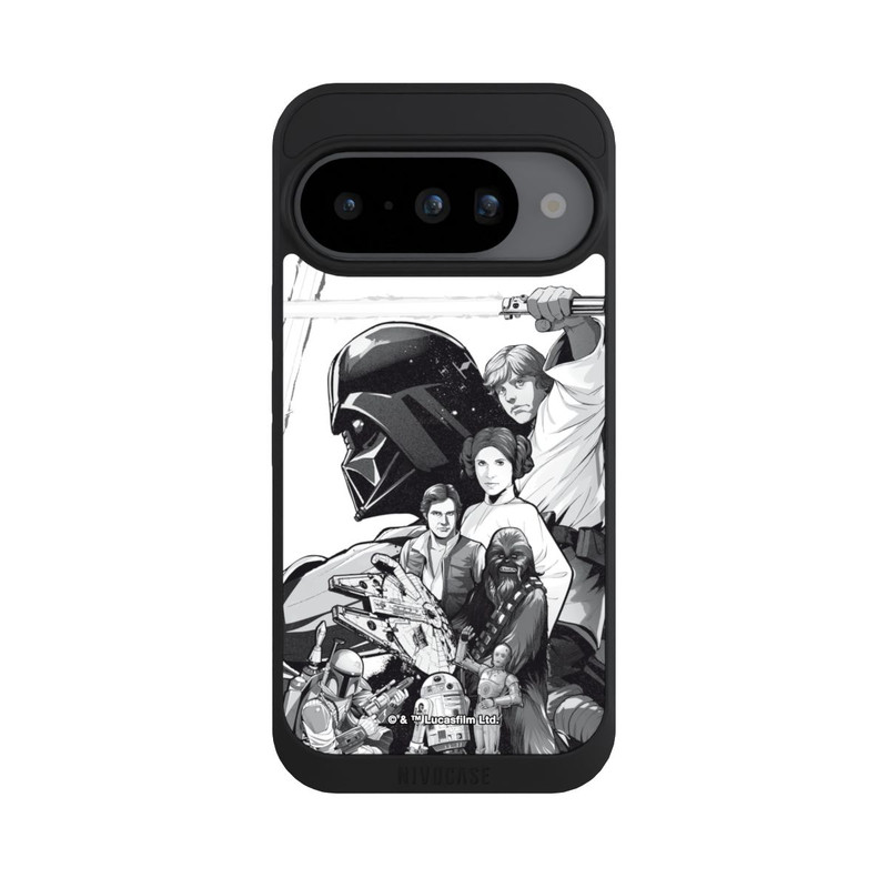 Pixel 10 NIVOpure StarWars Charaktere - Schwarz-Weiß