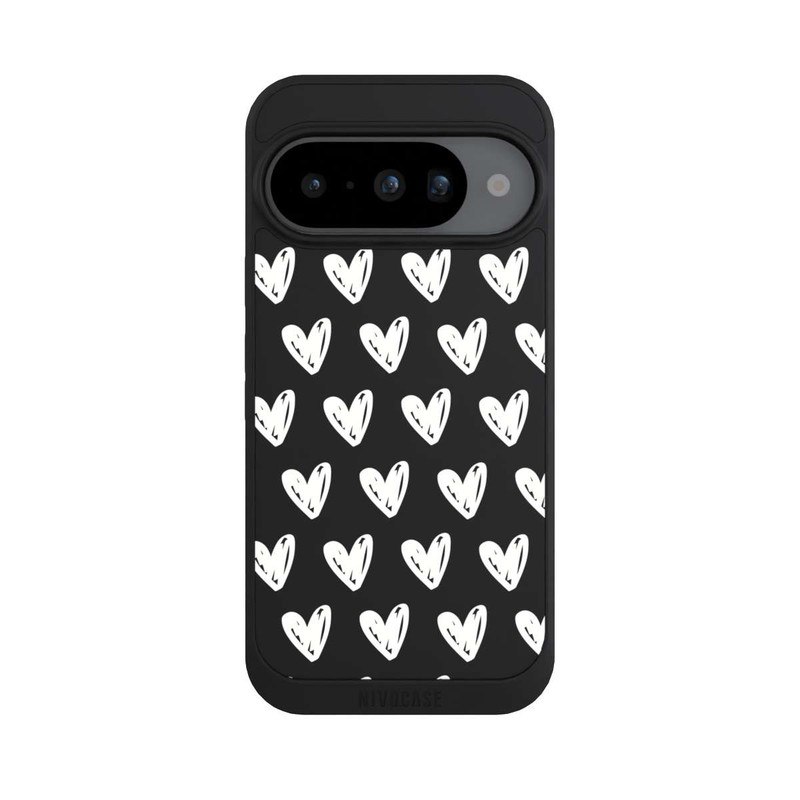 Pixel 10 NIVOpure Herzen Weiß ohne Hintergrund