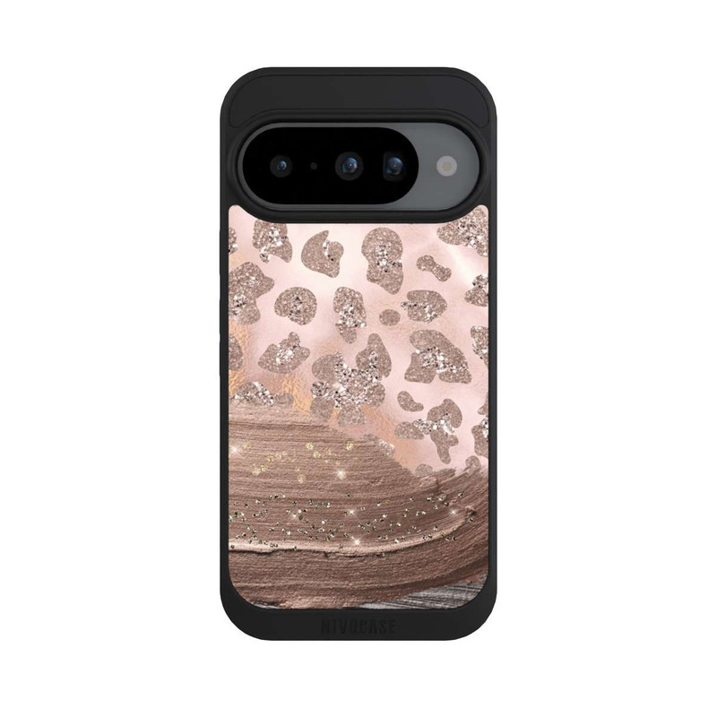 Pixel 10 NIVOpure Léopard argenté pailleté
