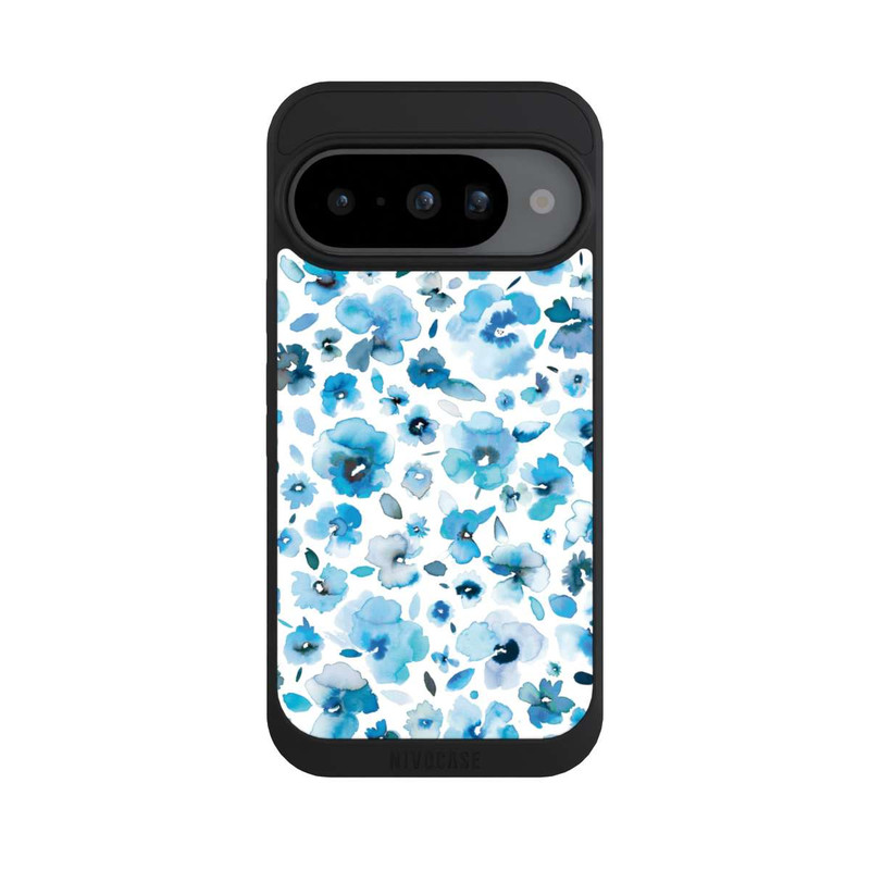 Pixel 10 NIVOpure Fleurs tropicales bleues