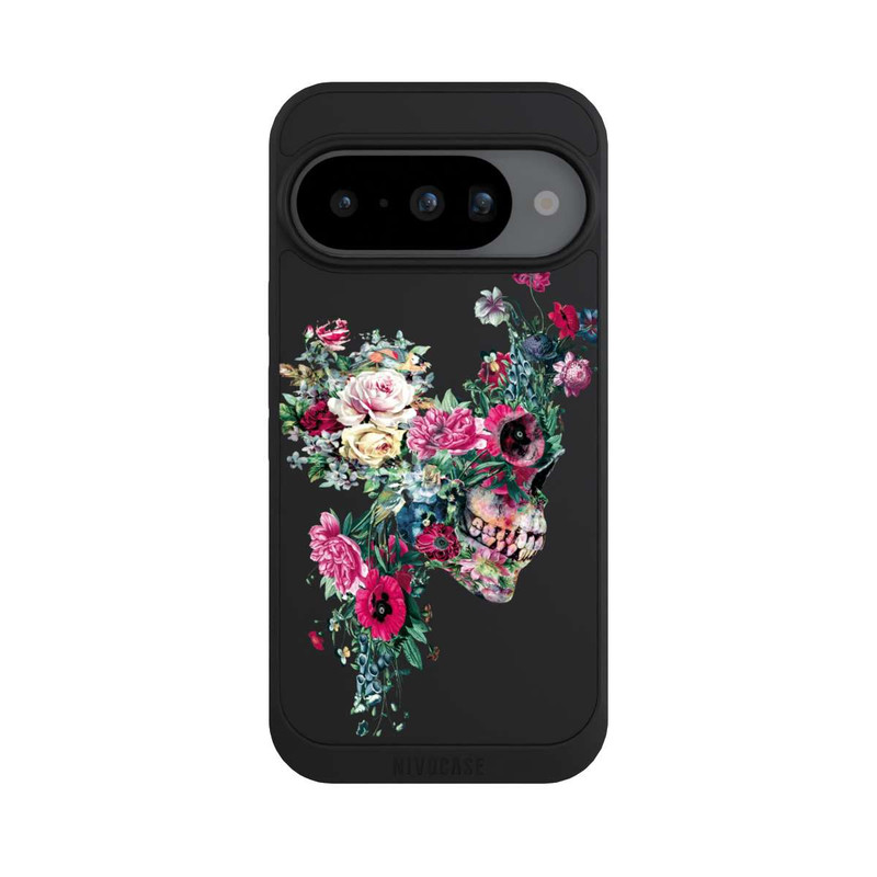 Pixel 10 NIVOpure Crâne fleuri transparent