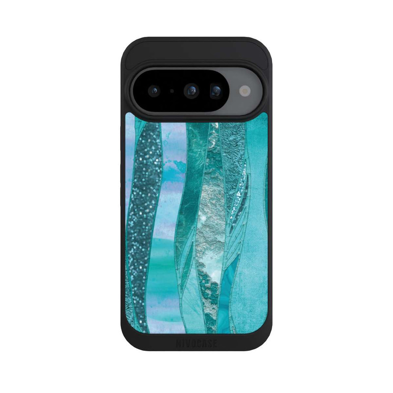 Pixel 10 NIVOpure glamouröser Glitzerlook blau