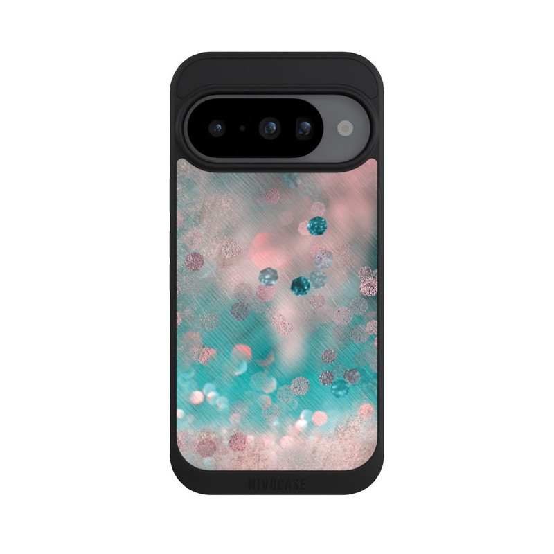 Pixel 10 NIVOpure Türkis-glamouröser Glitzerlook