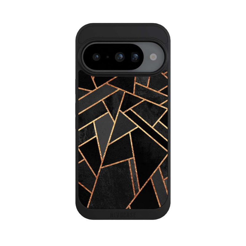 Pixel 10 NIVOpure Schwarze Nacht Gold Druck