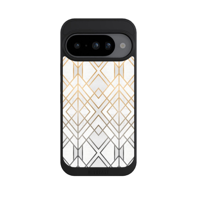 Pixel 10 NIVOpure Gold und Grauer Geo Golddruck