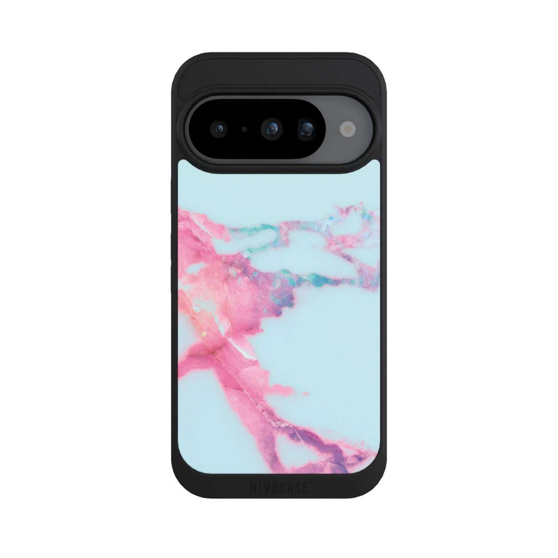 Pixel 10 NIVOpure Hellblauer schillernder Adermarmor