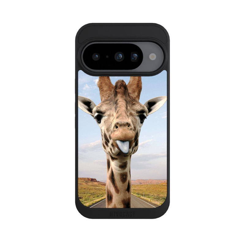 Pixel 10 NIVOpure Giraffe On Road
