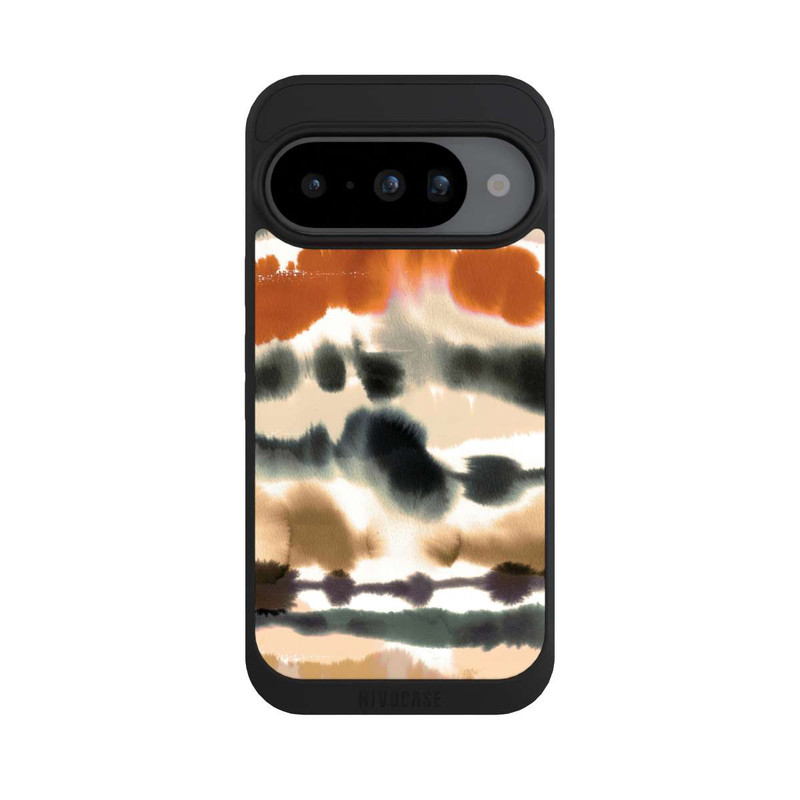 Pixel 10 NIVOpure Weiche nautische Aquarelllinien Orange