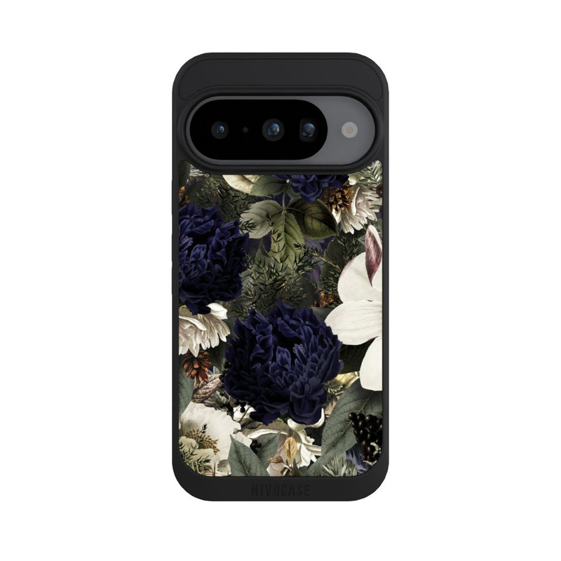 Pixel 10 NIVOpure Dunkle Mitternachts Barock Vintage Blumen
