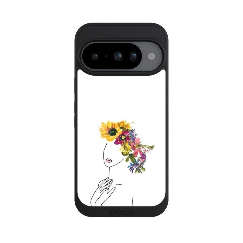 Pixel 10 NIVOpure Line Art Woman flowercrown