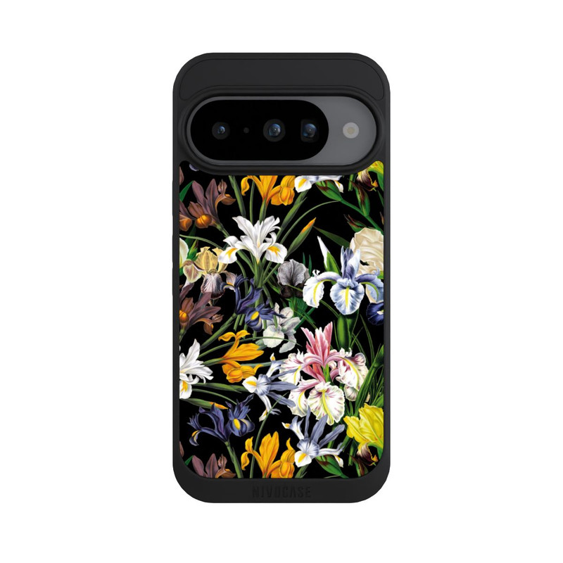 Pixel 10 NIVOpure Fond d'écran de fleurs sauvages sombres