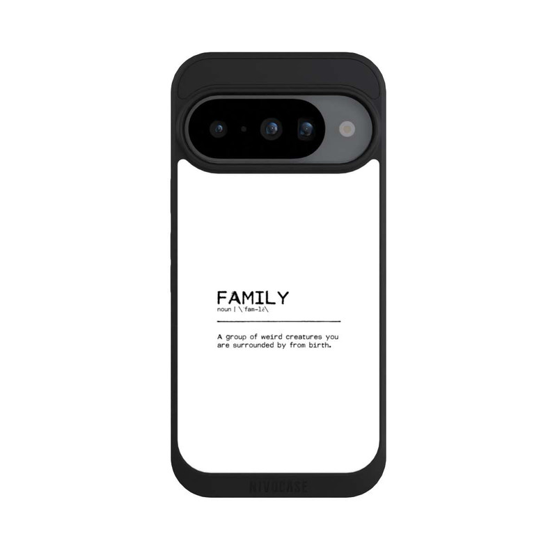 Pixel 10 NIVOpure Zitat Familie Seltsam (englisch)