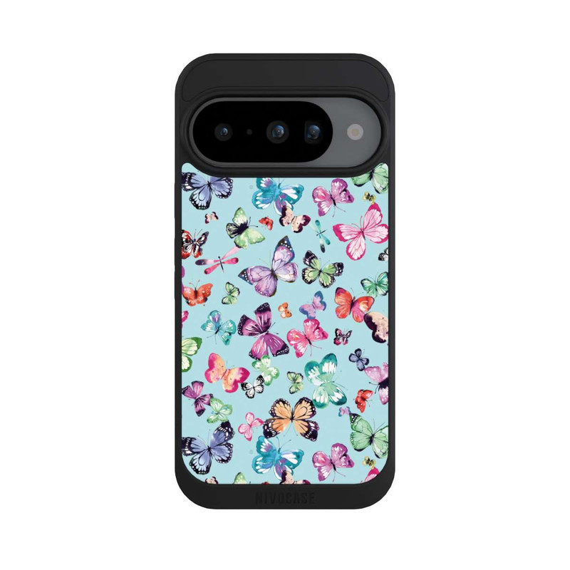 Pixel 10 NIVOpure Papillons Rose Orange Bleu
