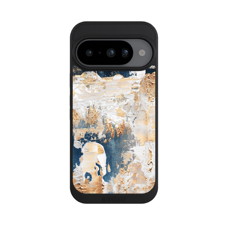 Pixel 10 NIVOpure Abstraktion Blau und Gold