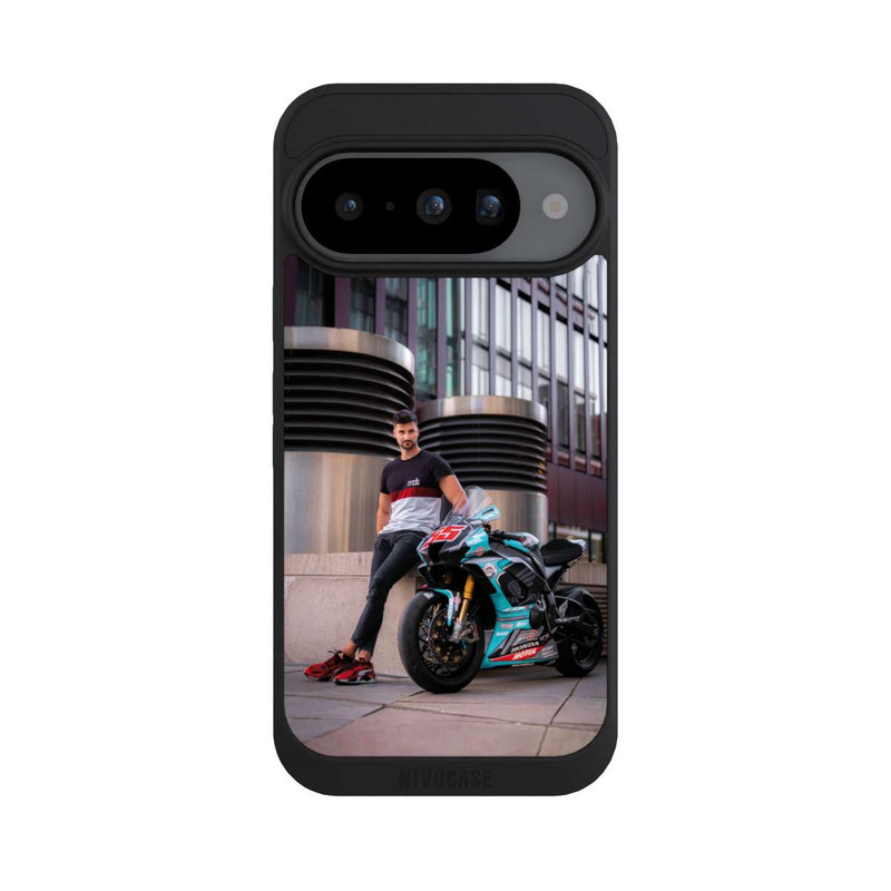 Pixel 10 NIVOpure Blaues Motorrad - MDS