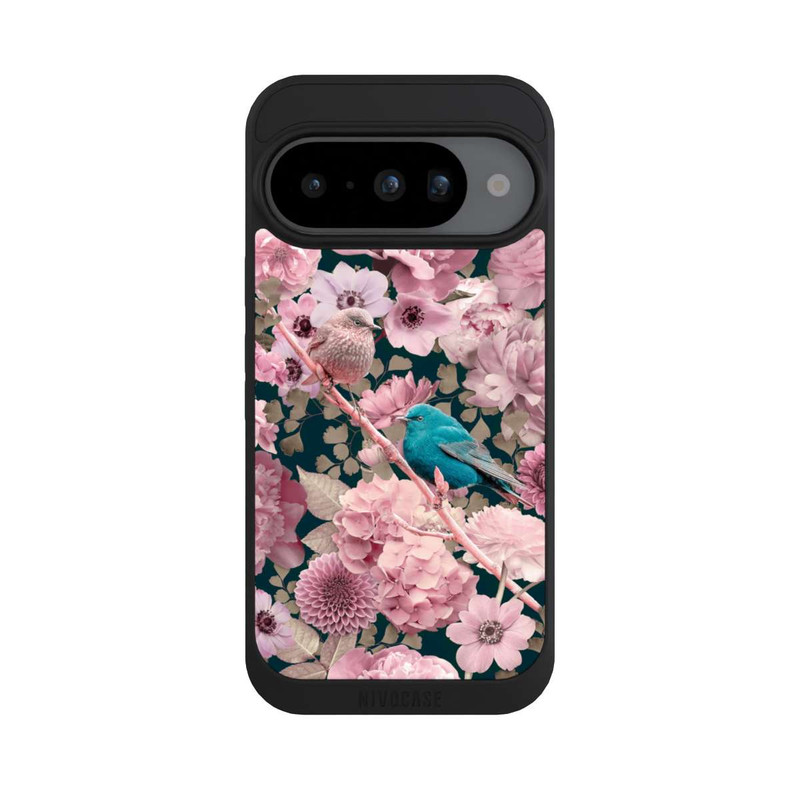 Pixel 10 NIVOpure Moineaux à motif de fleurs roses