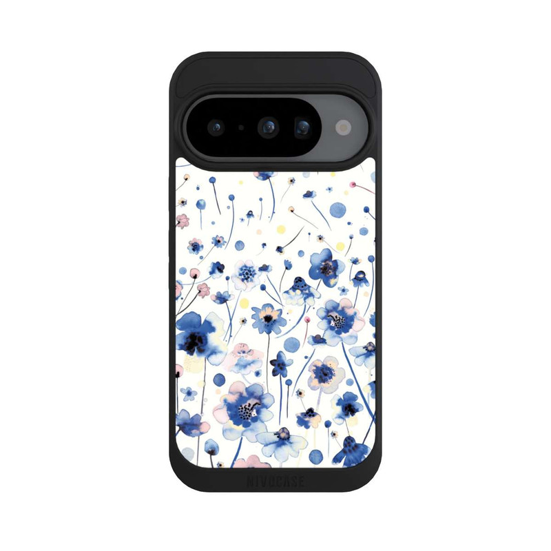 Pixel 10 NIVOpure Aquarelltinte blaue Blumen