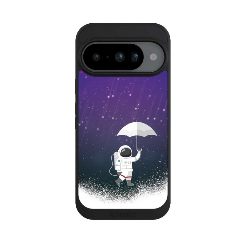 Pixel 10 NIVOpure Astronaute Sous une Pluie d'Astéroïdes