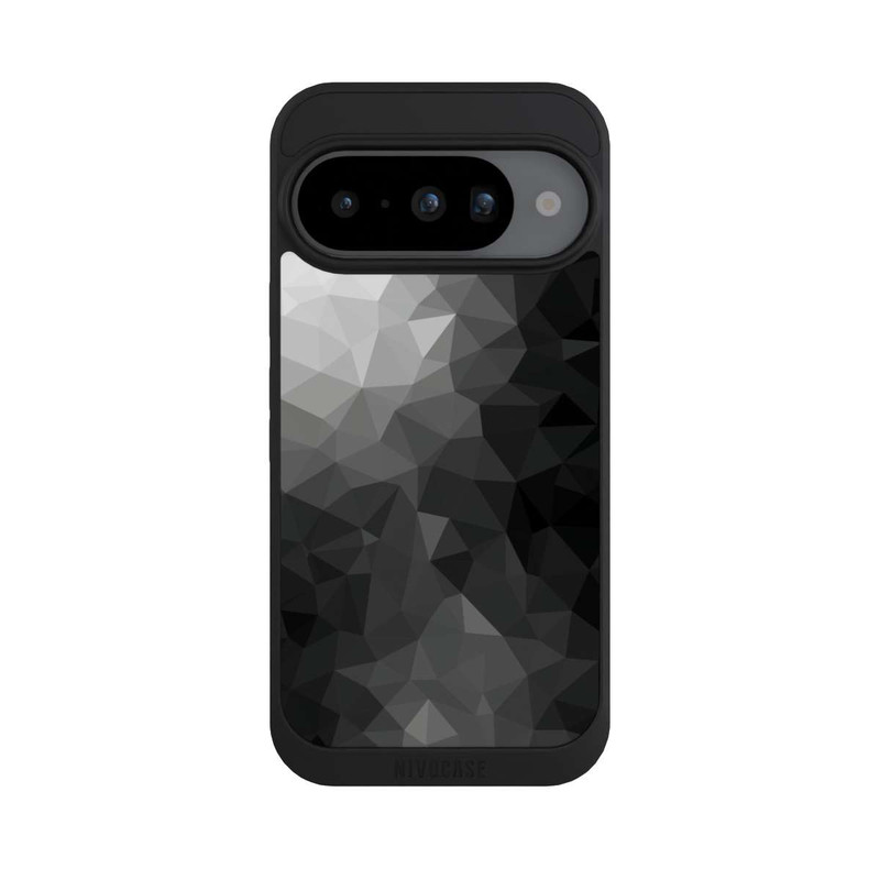Pixel 10 NIVOpure Polygonales Mosaik Schwarz/Weiß