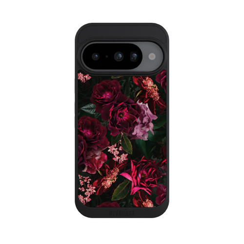 Google Pixel 10 NIVOpure Dark Romantiv Red and Pink Peonies Flowers