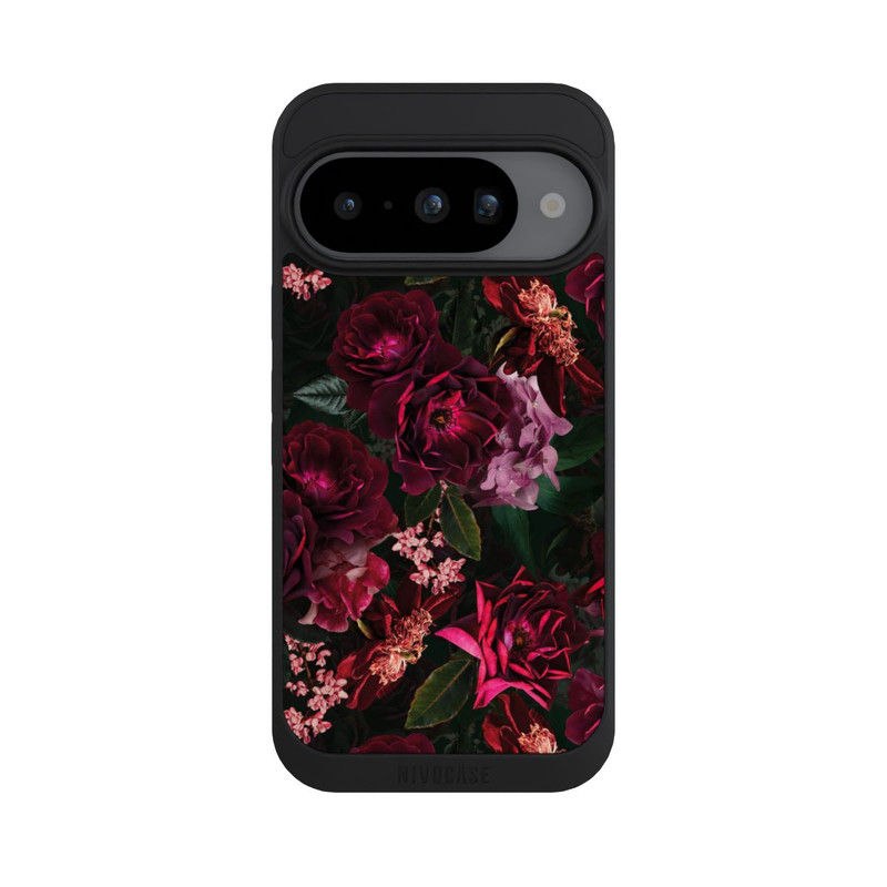 Pixel 10 NIVOpure Dark Romantiv Red and Pink Peonies Flowers