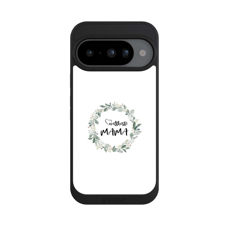 Pixel 10 NIVOpure Weltbeste Mama Blumenkranz