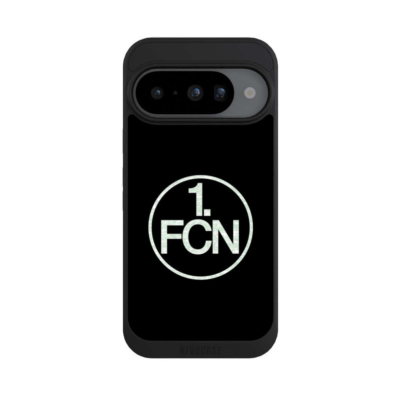 Pixel 10 NIVOpure FCN Logo in Weiß Hintergrund Schwarz