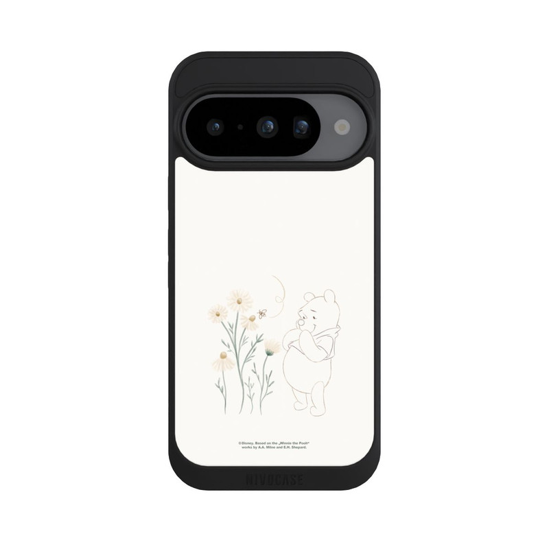 Pixel 10 NIVOpure Winnie Puuh sieht sich Gänseblümchen an