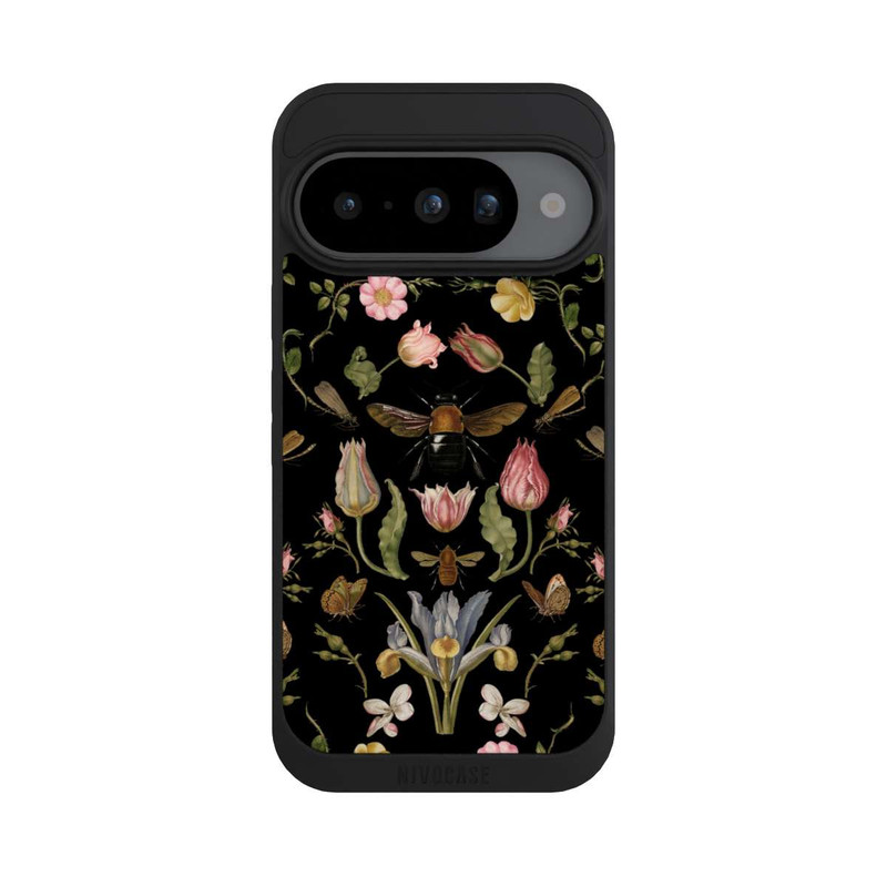 Pixel 10 NIVOpure Wildblumen und Biene Schwarz