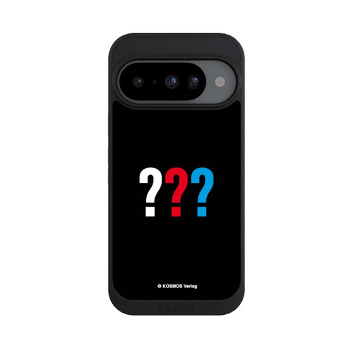 Google Pixel 10 NIVOpure Drei Fragezeichen Logo