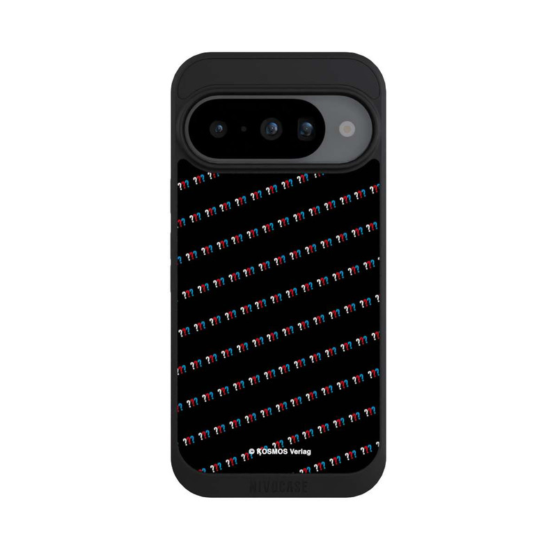 Pixel 10 NIVOpure Drei Fragezeichen Muster Schräg