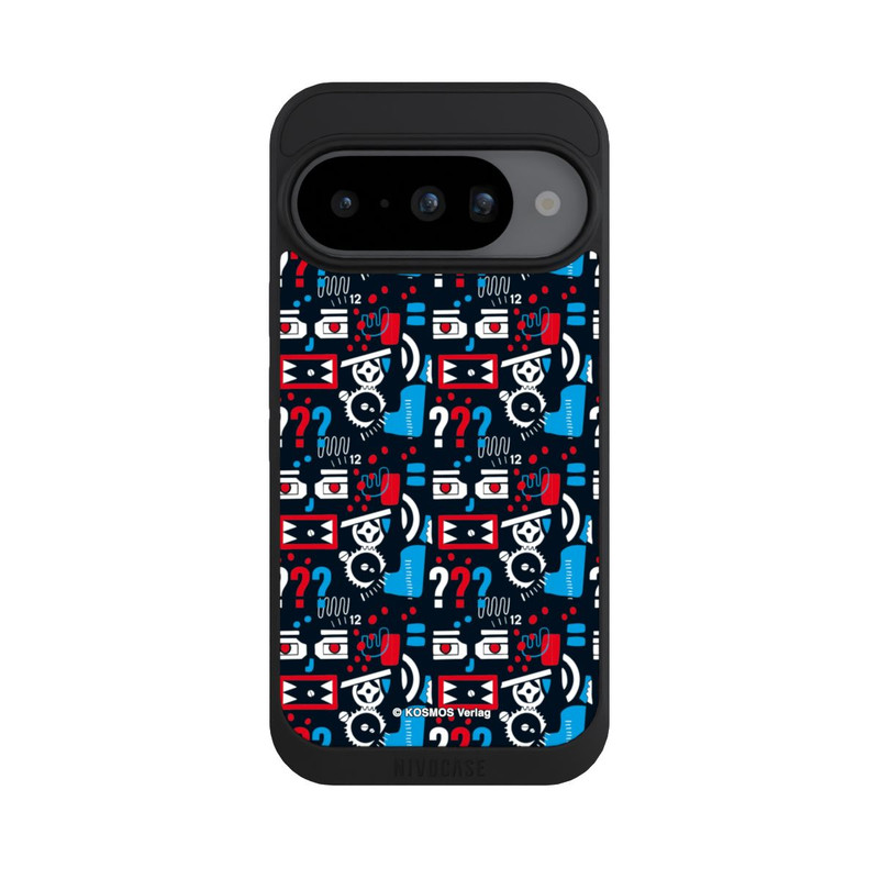 Pixel 10 NIVOpure Drei Fragezeichen Wildes Muster