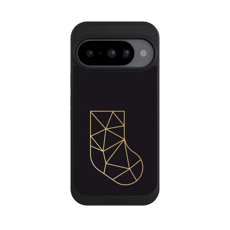 Pixel 10 NIVOpure goldene polygonale Socke
