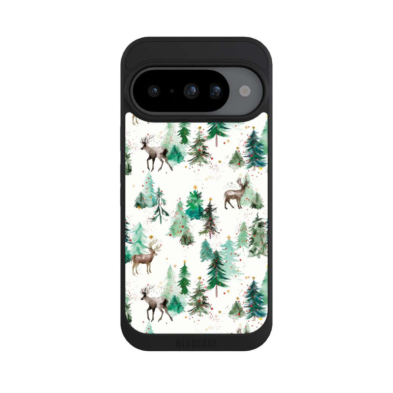 Pixel 10 NIVOpure Cerfs et arbres de Noël d'hiver
