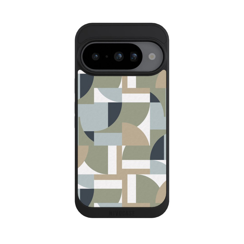 Pixel 10 NIVOpure Futuristische Bauhaus Polygone Beige