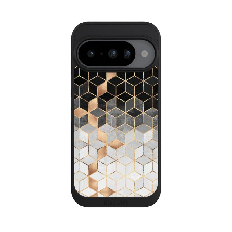 Pixel 10 NIVOpure Würfel dunkel und gold