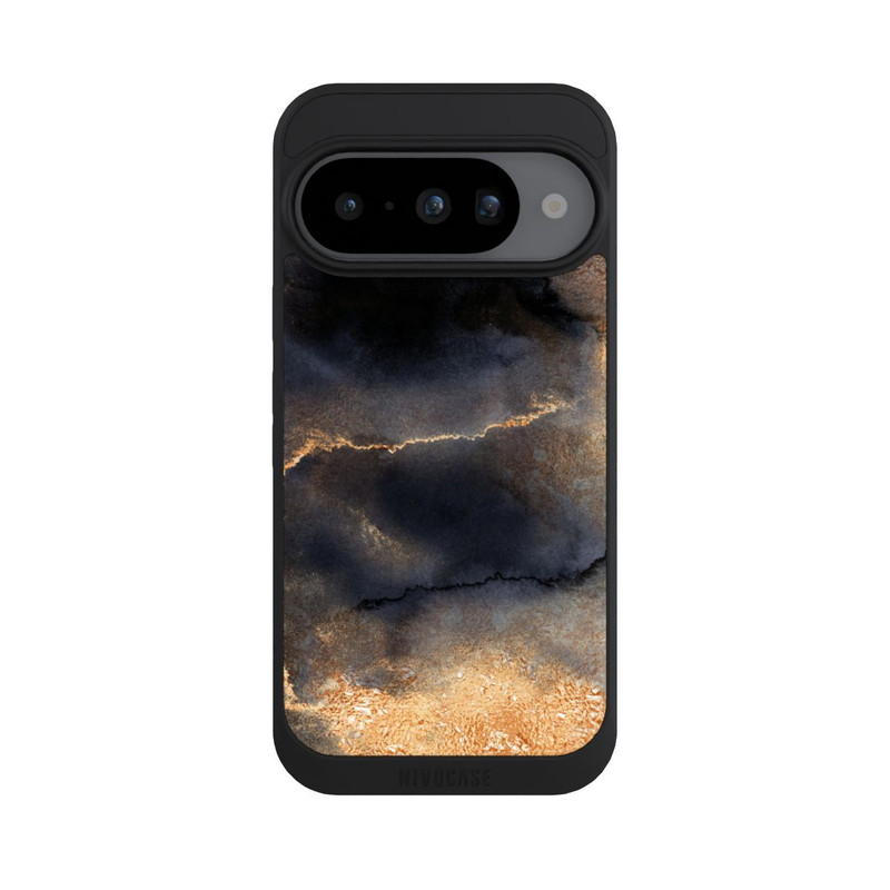 Pixel 10 NIVOpure Schwarzer Marmor Goldstaub Look