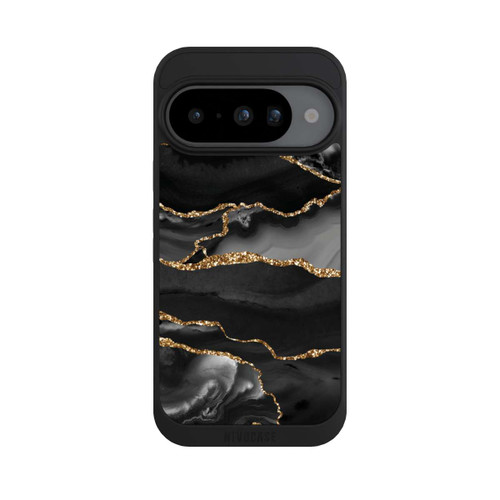 Google Pixel 10 NIVOpure Dark Marble Stripes Gold Look