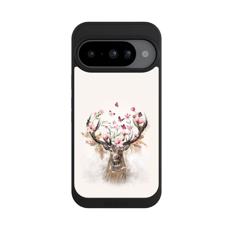 Pixel 10 NIVOpure Hirsch Blumen Geweih