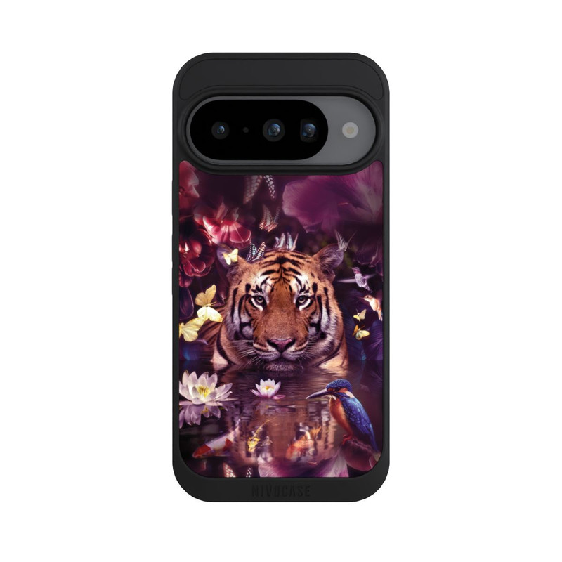 Pixel 10 NIVOpure Tiger Blumenrahmen