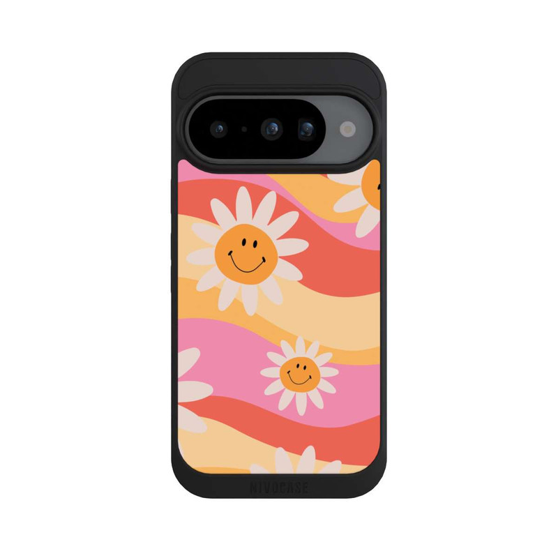 Pixel 10 NIVOpure Retro Smiles Orange Colorful