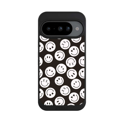 Google Pixel 10 NIVOpure Smiles Emotes Pattern Black And White