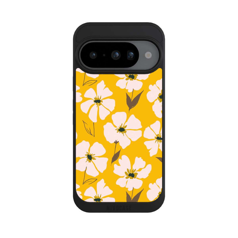 Pixel 10 NIVOpure Blumenwiese auf Gelb Ocker