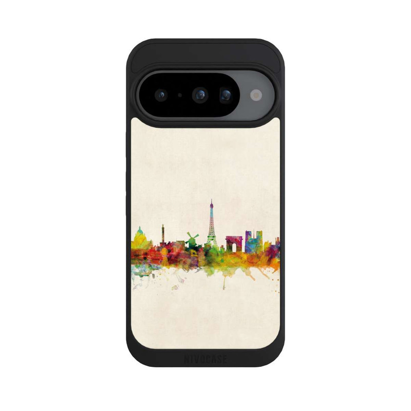 Pixel 10 NIVOpure Arrière-plan vintage de l'horizon de Paris