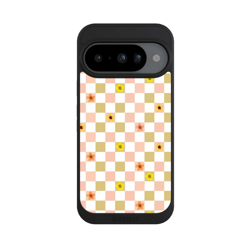 Pixel 10 NIVOpure Kariert nostalgische Pastellblumen