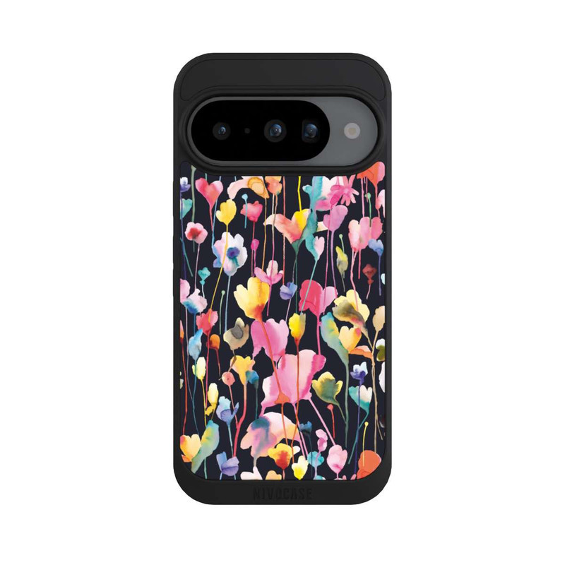 Pixel 10 NIVOpure Fleurs sauvages Noir