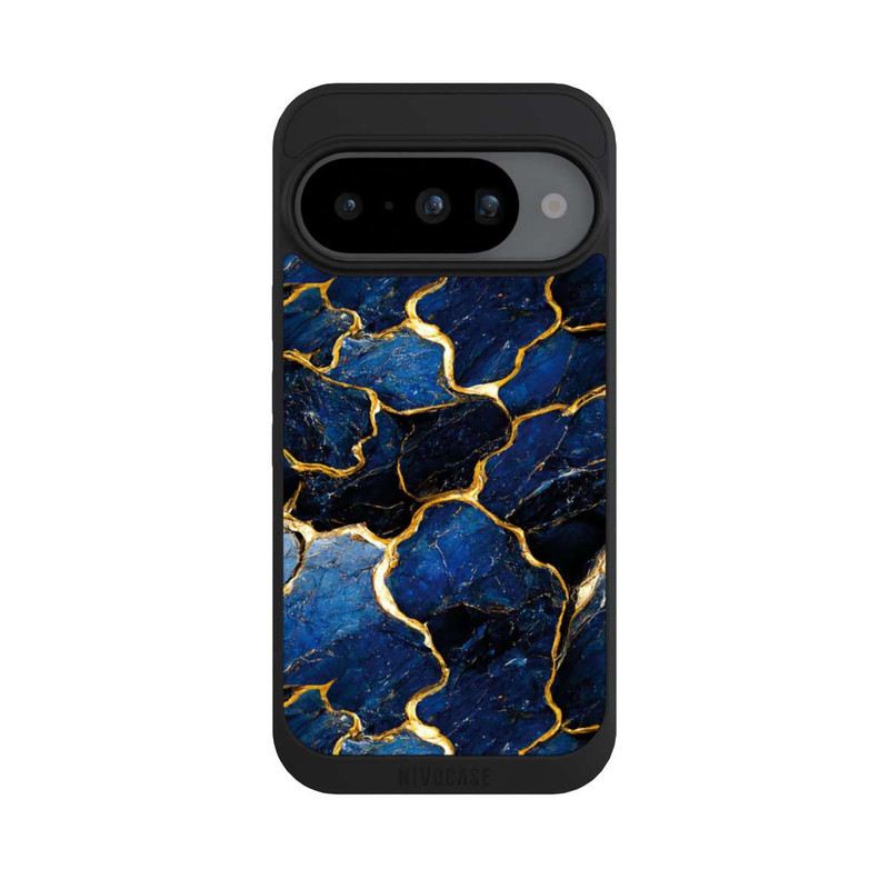 Pixel 10 NIVOpure Blaue Marmor Gold Druck