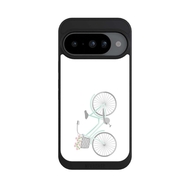 Pixel 10 NIVOpure Retro Fahrrad weißer Hintergrund 