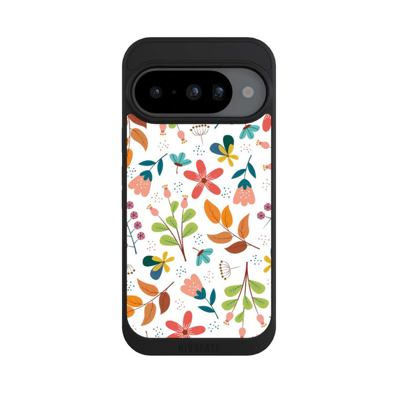 Pixel 10 NIVOpure Fleurs et feuilles blanches